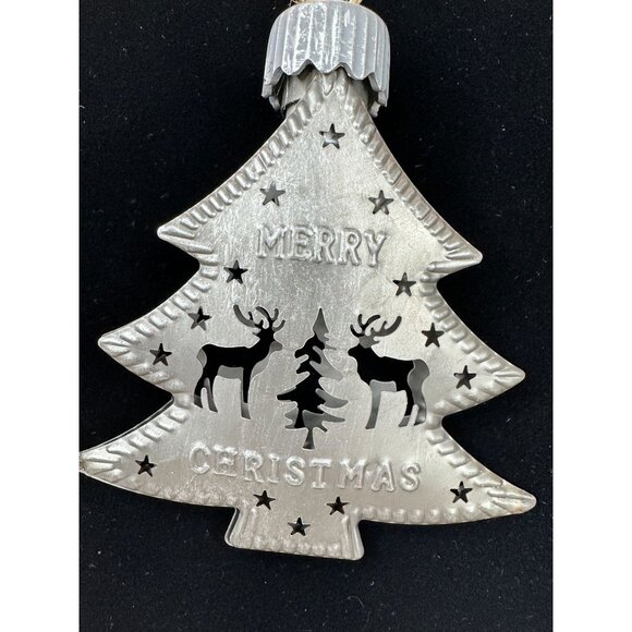 Christmas Ornaments Handmade Holiday Alpine Lodge Set Of 3 Rustic Deer Tree NEW - Picture 9 of 14